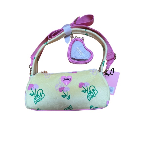 Juicy Couture Handbags - Juicy Couture Retro Juicy Cherry Shoulder Bag Yellow